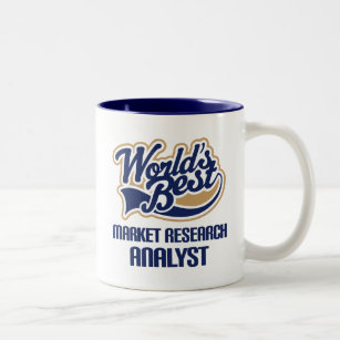 Gift Idea For Market Research Analyst (Worlds Best Two-Tone Coffee Mug