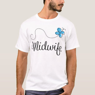 Gift Idea For Midwife (Butterfly) T-Shirt