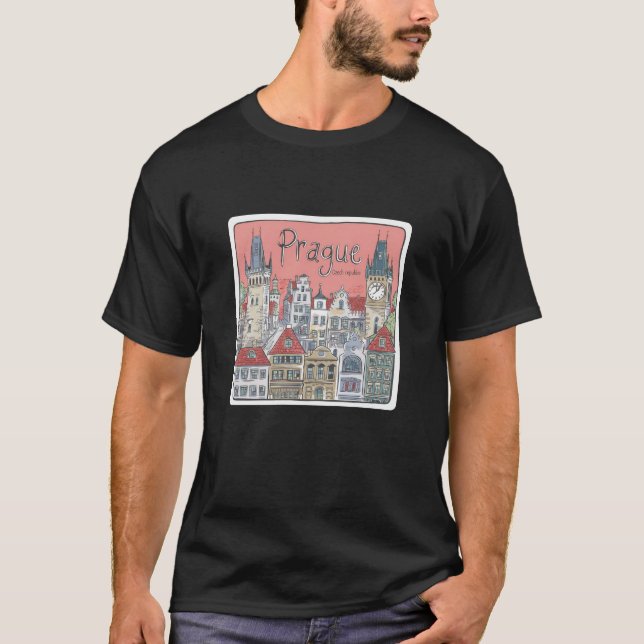 Gift Idea for Prague Fans T-Shirt (Front)