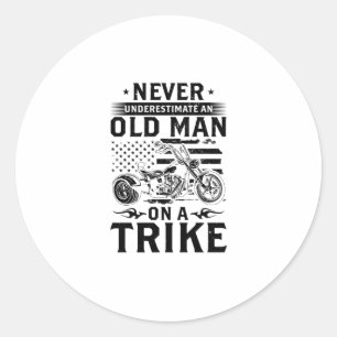 Gift idea for trikers   Trike Driving Trikes Hobby Classic Round Sticker