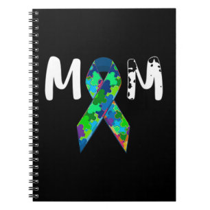 Gift Idea for Women - Autism Mum Shirt. Awesome pr Notebook