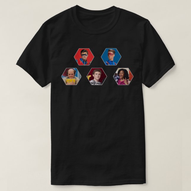 Gift Idea Henry Danger Hexagon Family Birthday Fam T-Shirt (Design Front)