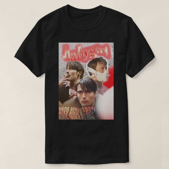 Gift Idea Mads Actor Mikkelsen Funny Graphic Gift T-Shirt (Design Front)