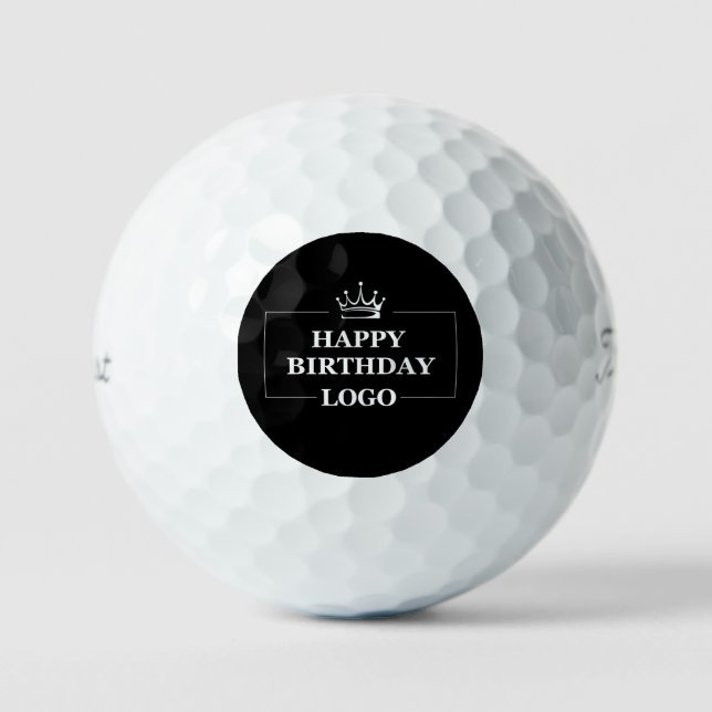 Gift Idea, Personalised Birthday Custom Template Golf Balls (Front)