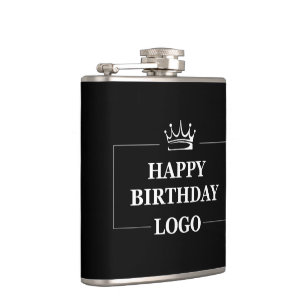 Gift Idea, Personalised Birthday Custom Template Hip Flask