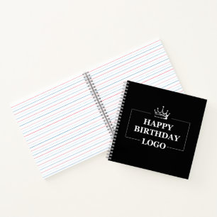 Gift Idea, Personalised Birthday Custom Template Notebook