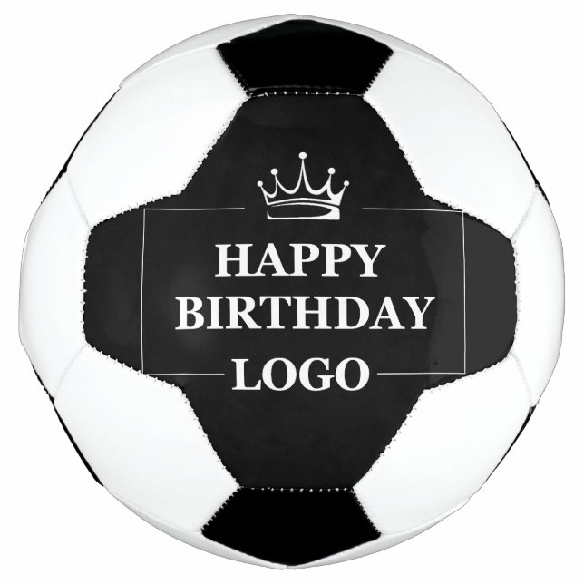 Gift Idea, Personalised Birthday Custom Template Soccer Ball (Front)