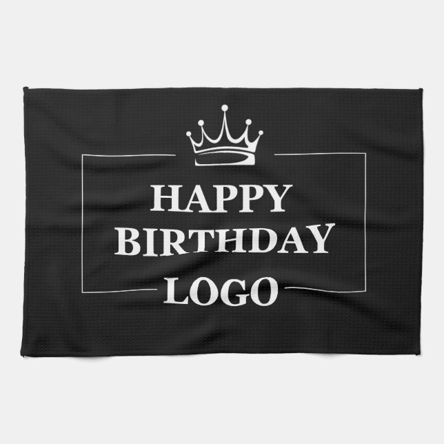 Gift Idea, Personalised Birthday Custom Template Tea Towel (Horizontal)