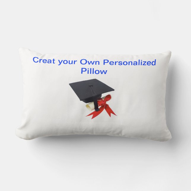 Gift Idea- Personlized 13"x21"Pillow Graduation Lumbar Cushion (Front)