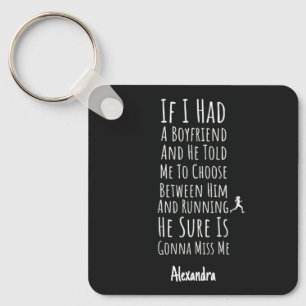 Gift Ideas For Female Runners Funny Personalized Key Ring