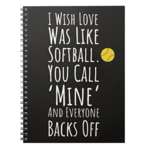 Gift Ideas For Girls Softball Players Kids Team Notebook