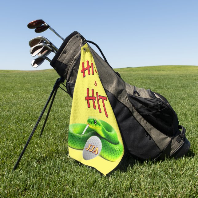 Gift Ideas Personalised Fun Golf Towel (Green)