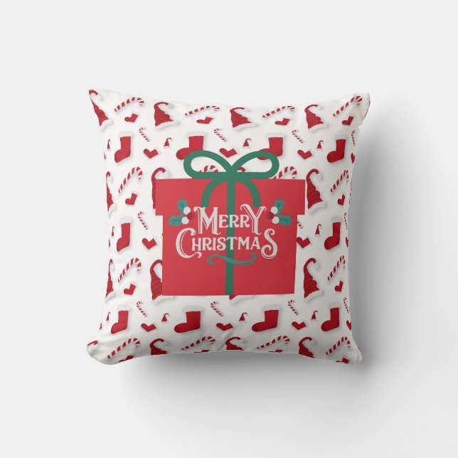 gift in christmas cushion (Front)
