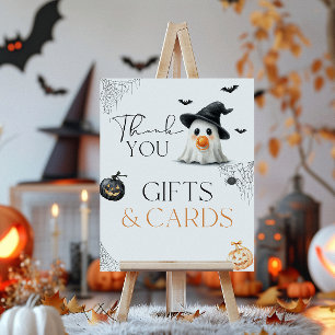 Gift Little Boo Baby Shower Halloween  Poster