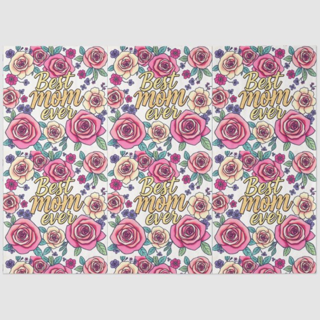 Gift Luxury Floral Modern Collection Tissue Paper (Front)