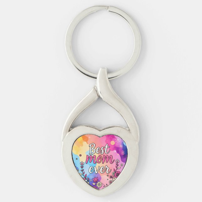 Gift Luxury Floral Trendy Collection Key Ring (Front)