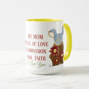 Gift Mug For Mother Yellow 15 oz Combo Mug
