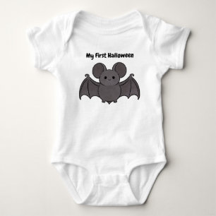 Gift My First Halloween Cute Bat Baby Bodysuit