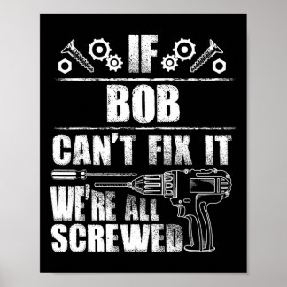 Gift Name Fix It Funny Birthday Personalised Dad I Poster