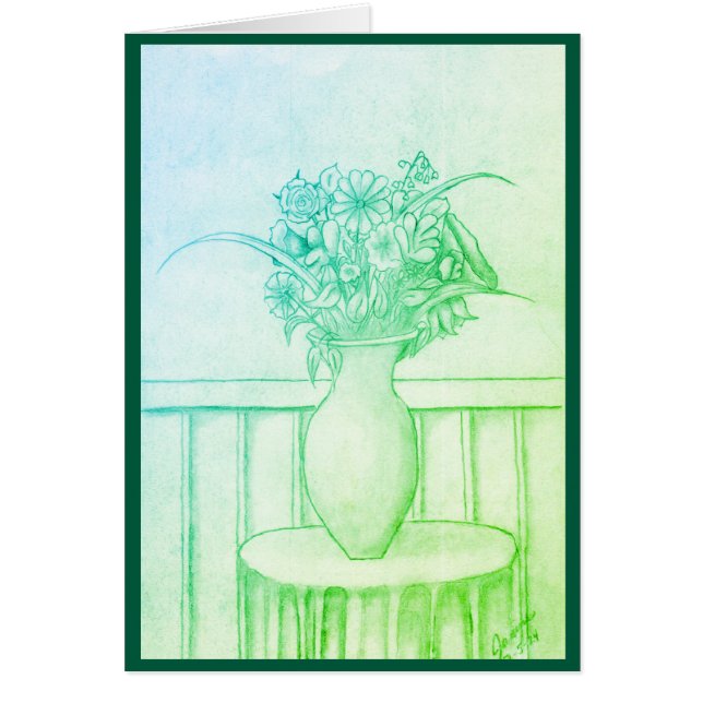 Gift of Flowers - Green (Front)