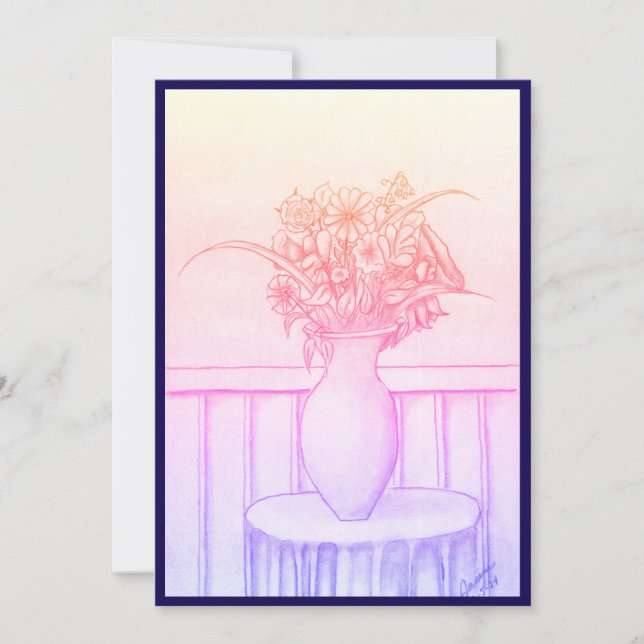 Gift of Flowers Invitation (Front)