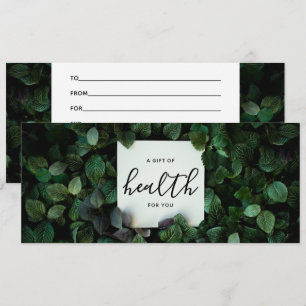 Gift Of Health Chiropractic Care Gift Certificate