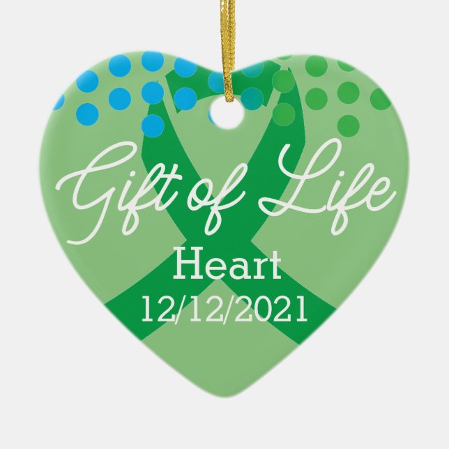 Gift of LIfe Transplant Customizable Ornament  (Front)