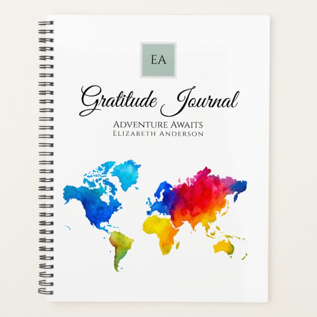 Gift of Thanks Custom GRATITUDE Journal BUDGET Planner (Front)