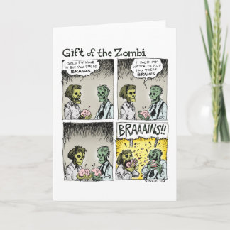 Gift of the Zombi Holiday Card