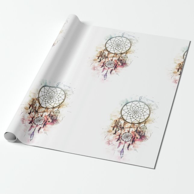 Gift paper Attrape Dream / dreamcatcher (Unrolled)