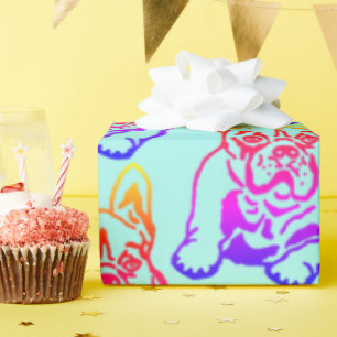 gift paper, French bulldogge Wrapping Paper
