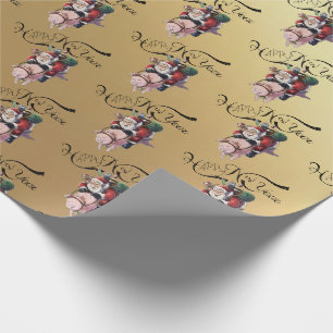 Gift Paper with Dad Noel