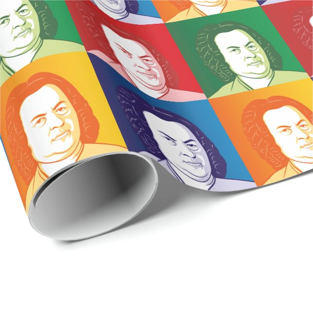gift paper with Johann Sebastian Bach (Roll Corner)