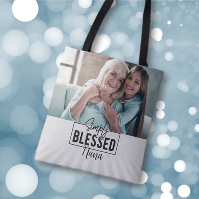 Gift! Personalised "Simply Blessed" Faith Based  T Tote Bag (Creator Uploaded)