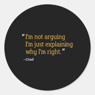 Gift Quote Funny Birthday Personalised Name Idea  Classic Round Sticker