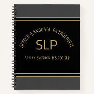 GIFT!! SLP (speech language pathologist) spiral  Notebook