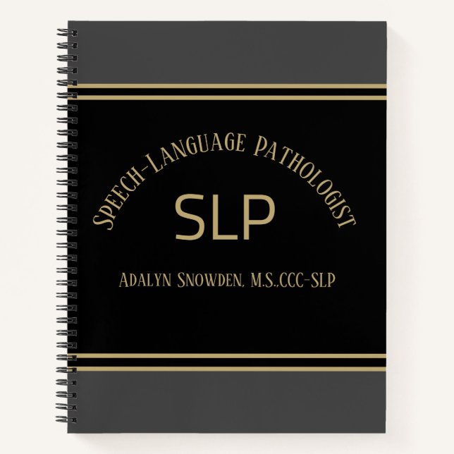 GIFT!! SLP (speech language pathologist) spiral  Notebook (Front)