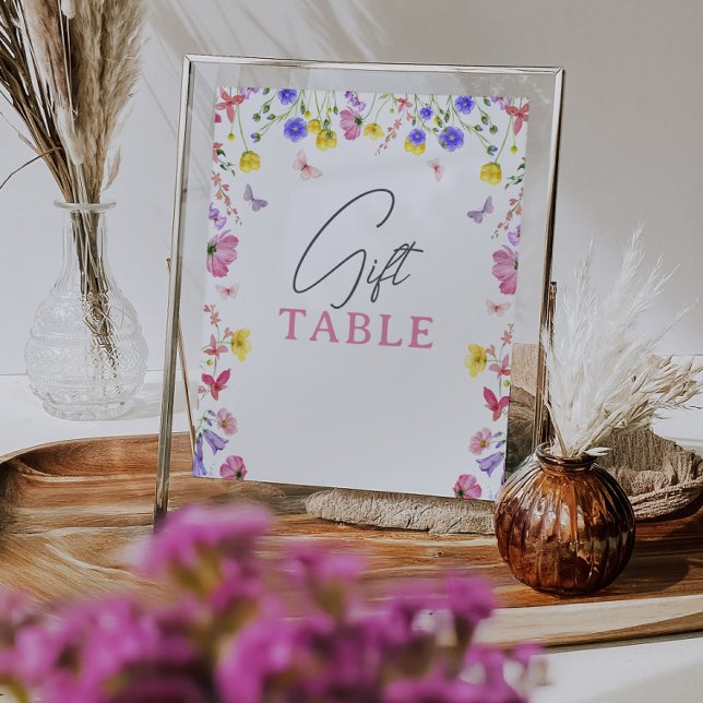 Gift Table Sign – Wildflower Baby Shower or Event (Creator Uploaded)