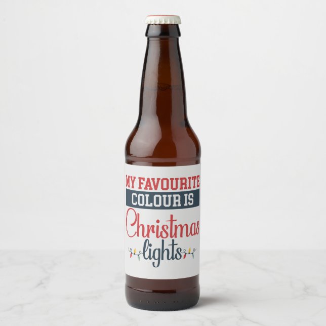 Gift Tag Beer Bottle Label (Front)