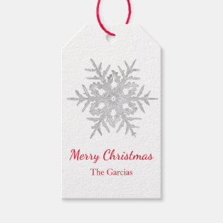 GIFT TAG BENTLEY SNOWFLAKE MERRY CHRISTMAS
