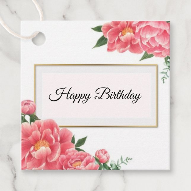 Gift Tag-Birthday Favour Tags (Front)