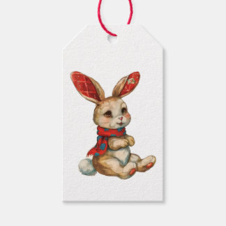 GIFT TAG CHRISTMAS BUNNY