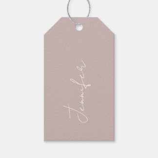 Gift Tag for a Bridal Shower With Name.