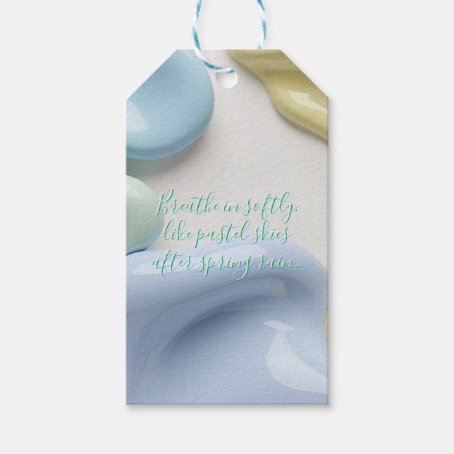 Gift tag in stylish abstract graphic (Front)