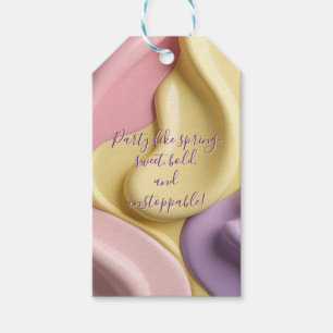 Gift tag in stylish abstract graphic