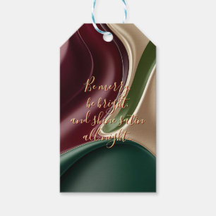 Gift tag in stylish abstract graphic