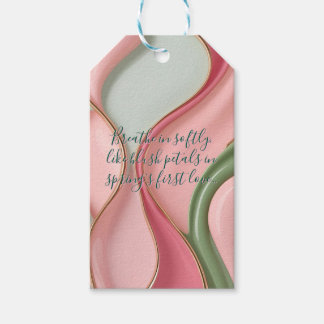 Gift tag in stylish abstract graphic