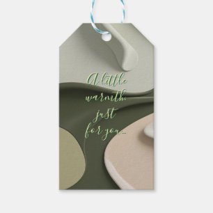 Gift tag in stylish abstract graphic