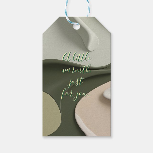 Gift tag in stylish abstract graphic (Front)