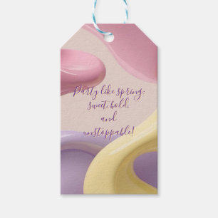 Gift tag in stylish abstract graphic